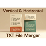Verti-Horiz Text File Merger