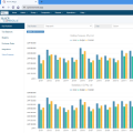 Financial reporting cloud-based software. Icon