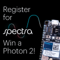 Join Spectra - IoT Conference & Photon 2 Giveaway Icon