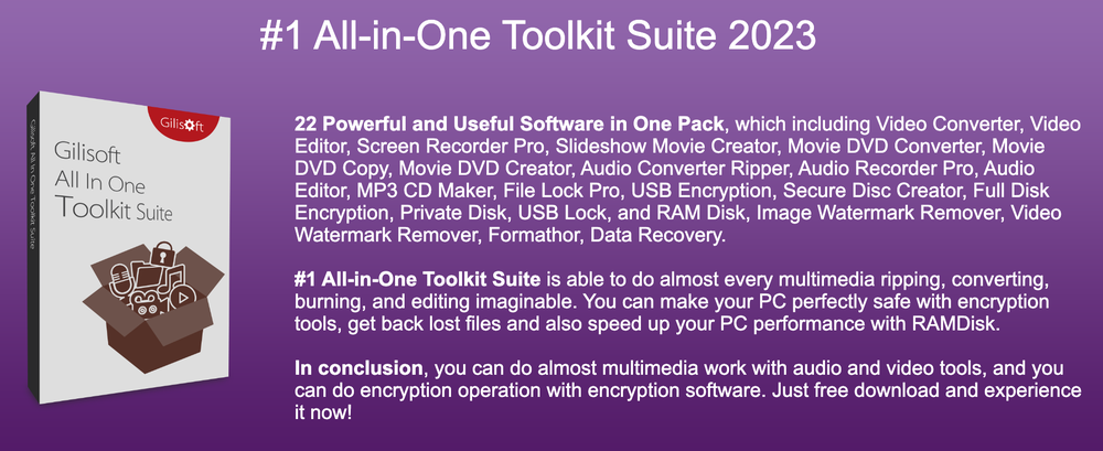 Gilisoft #1 All-in-One Toolkit Suite Screenshot 1