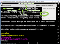 A Prompter for Android Screenshot 1