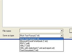 AST can save queries in a wide range of formats