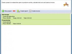 project management screen
