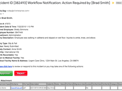 Incident Software Workflow Notification