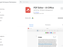 Pdf Editor on Google workspace