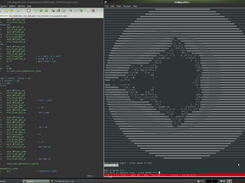 8051 with floating point calculating Mandelbrot