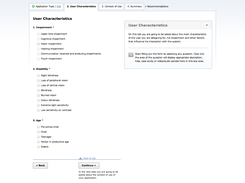 AA Tool - User Characteristics