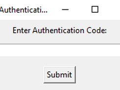 Authentication (Get codes for it from Aaditya Nair)