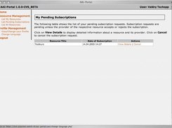 User Pending Subscriptions