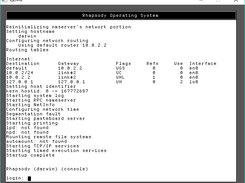 Darwin 0.3 console booted multiuser