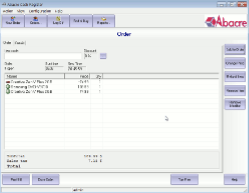 Abacre Cash Register Screenshot 1
