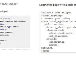 syntax highlighting for a code snippet