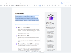 Edit PDFs almost like a Word document and rewrite text paragraphs, edit the content in tables, or rearrange the layout.