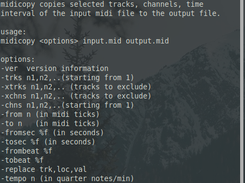 copy parts of a midi file