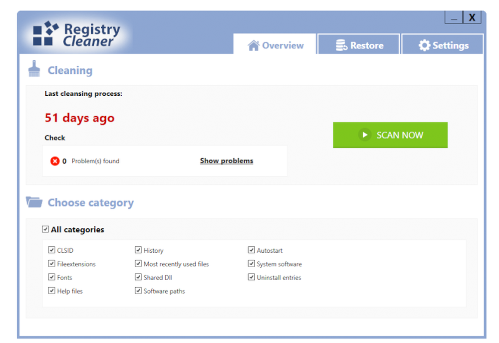 Abelssoft Registry Cleaner Screenshot 1