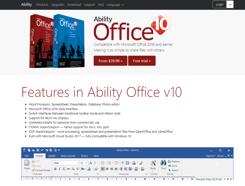 Ability Office Screenshot 1