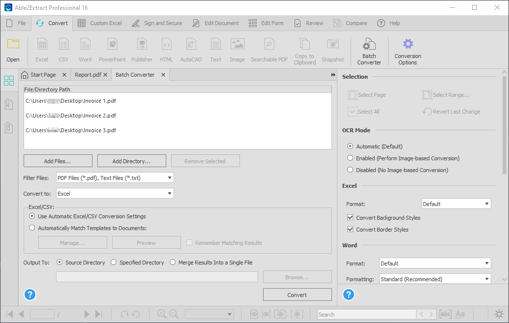 Able2Extract Professional vs. PDF-XChange Comparison