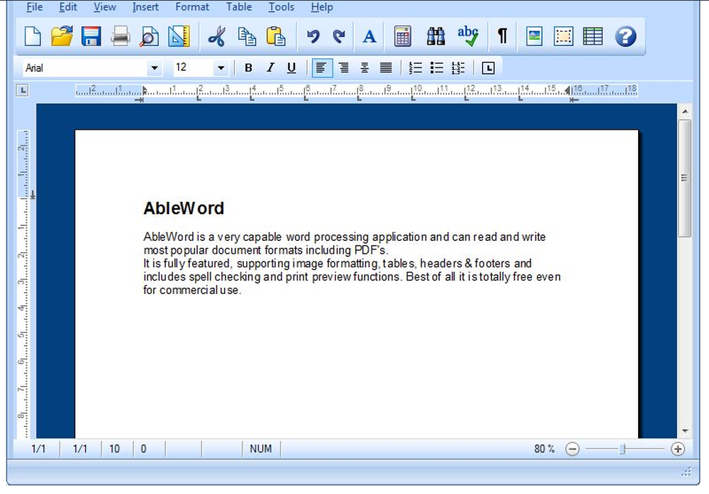 AbleWord Screenshot 1