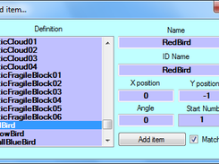 Version 3 Items Selection Dialog