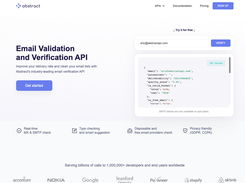 Abstract email validation and verification API