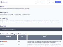 Abstract IP Geolocation API Screenshot 1