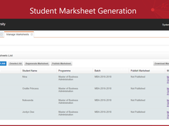 Student Marksheet Generation