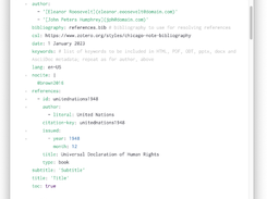 Academic Pandoc template Screenshot 1