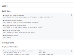 Academic Research Skills for Claude Code Screenshot 1
