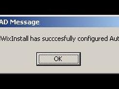 Message when the demo has been successfully installed.