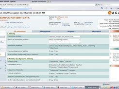 ACAFE front end screenshot