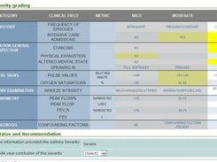 ACAFE clinical decision support severity grading