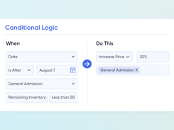 Build Flexible Registration Paths With Conditional Logic:  Create tailored registration experiences with custom fields, multi-step forms, and powerful conditional logic. Capture the data you need, manage complex ticketing rules, and keep your workflows smooth. All without the tech headaches.