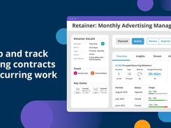 Retainers - Set up and track ongoing contracts for recurring work