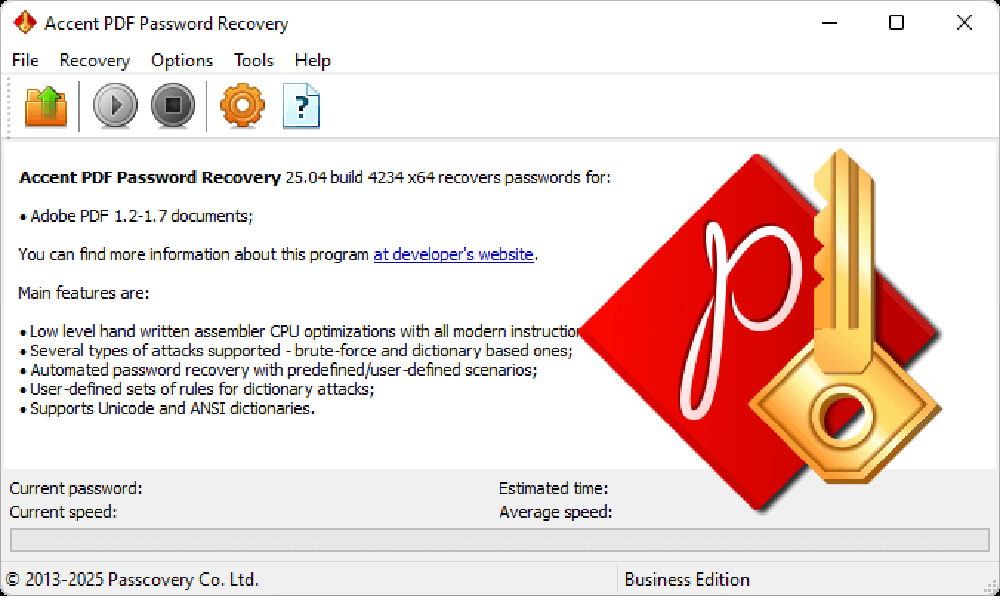 Main window of AccentPPR with the official program icon