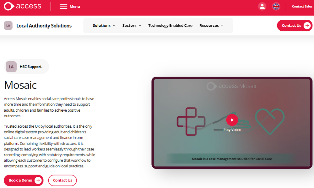 Access Mosaic Screenshot 1