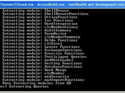 Shot of extracting output