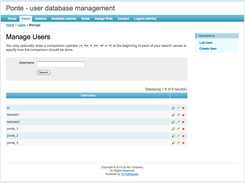 Manage users