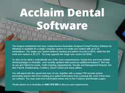 Acclaim Dental Software Screenshot 1