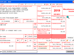 1099-MISC User Interface