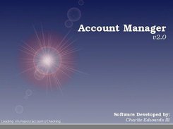 Account Manager v2.0 splash screen