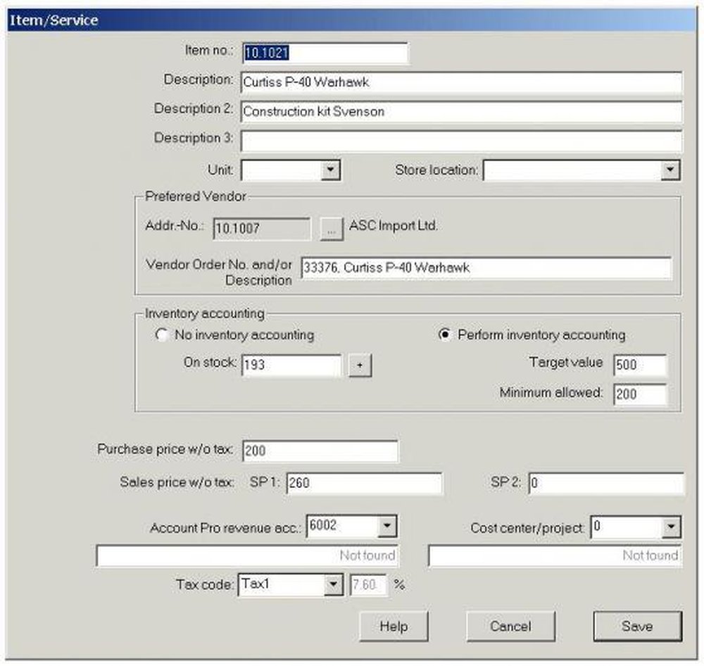 Account Pro Invoice Screenshot 1