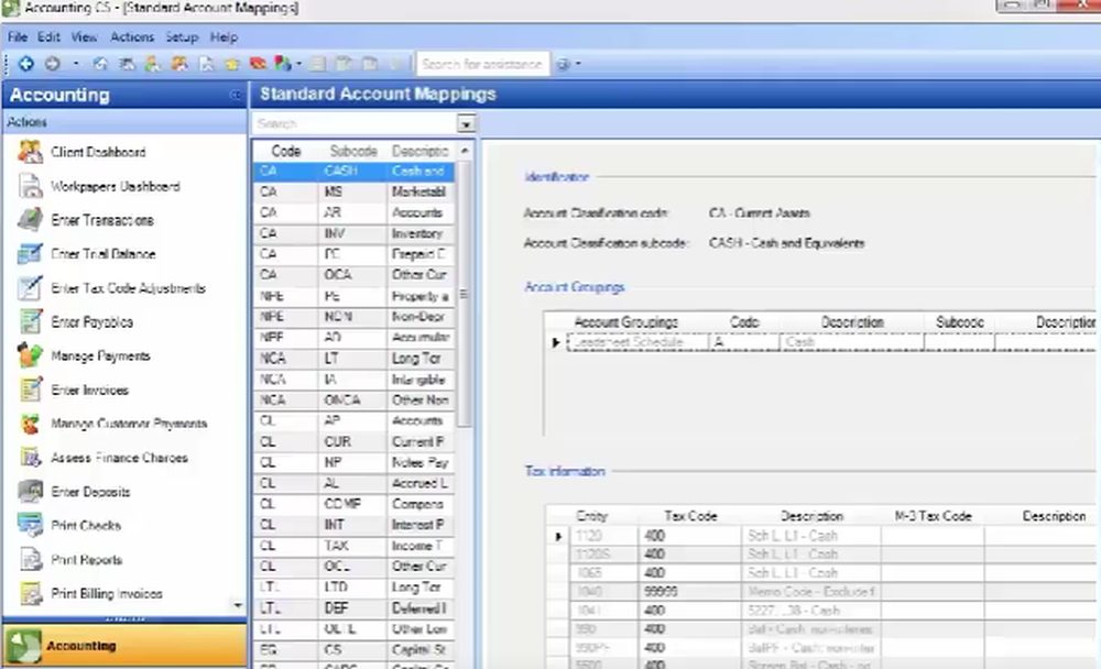 Accounting CS Screenshot 1