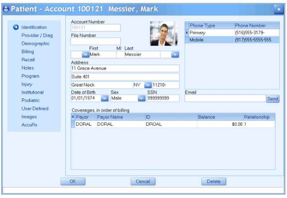 AccuMed EHR Screenshot 1