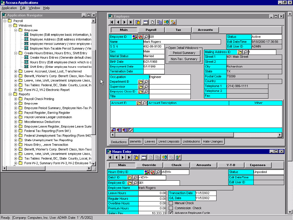 Accura Software Payroll Screenshot 1
