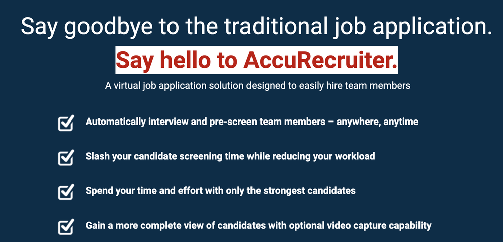 AccuRecruiter Screenshot 1