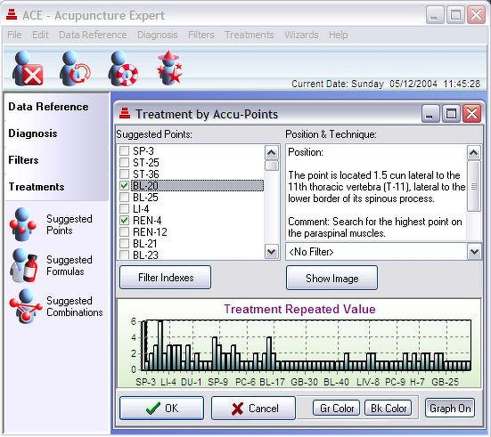 ACE Acupuncture Software Screenshot 1