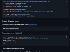 AceBase realtime database Screenshot 1
