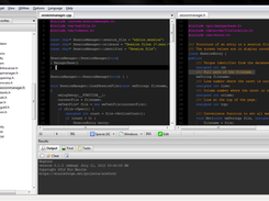 Main editor display showing files displayed side by side