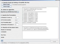 Running the algorithms using the GUI.