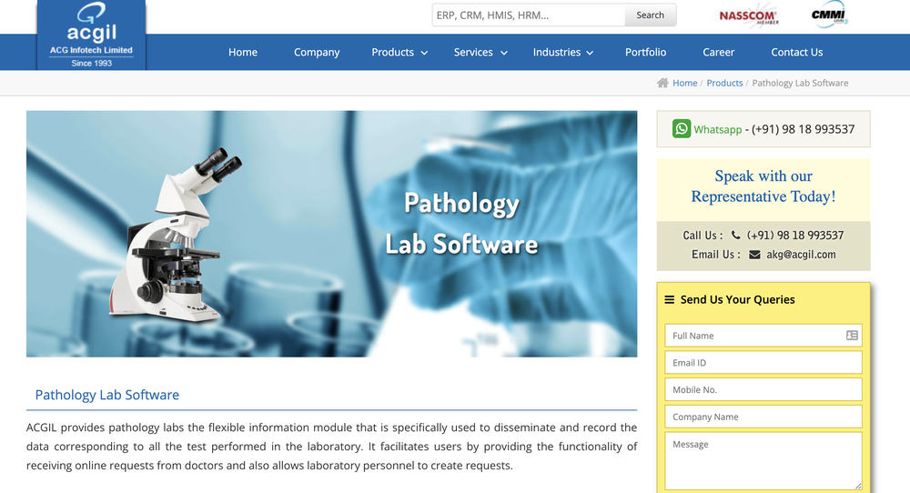 ACGIL Pathology Lab Software Screenshot 1